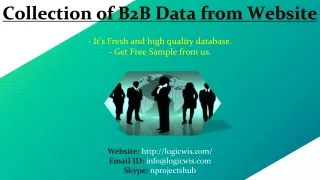 collection of b2b data from website