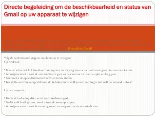 Herstellen Gmail Account kom hier voor online hulp