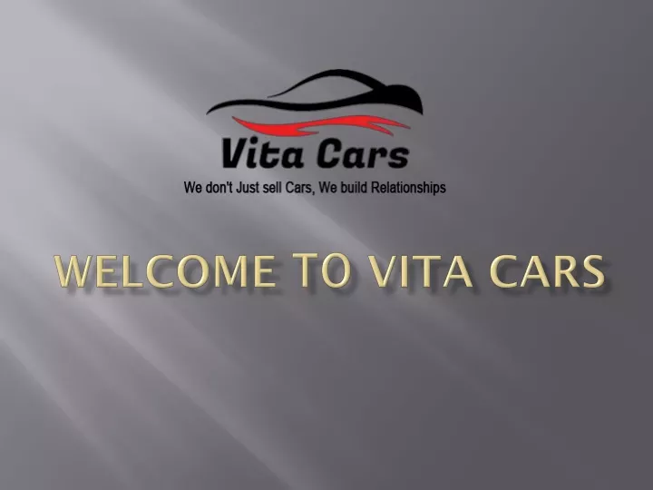 welcome to vita cars
