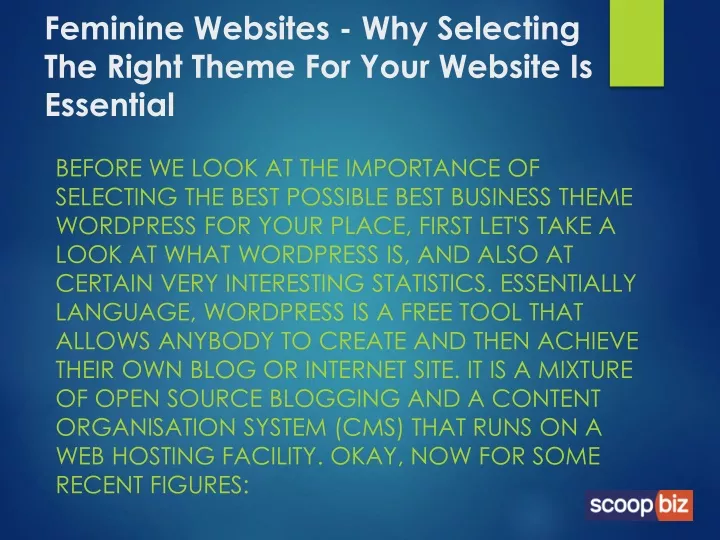 feminine websites why selecting the right theme for your website is essential