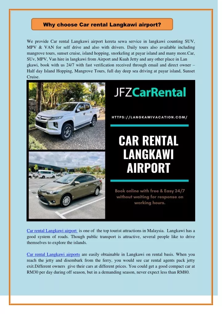 Ppt Why Choose Car Rental Langkawi Airport Powerpoint Presentation