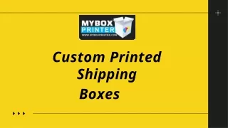 Custom printed shipping boxes