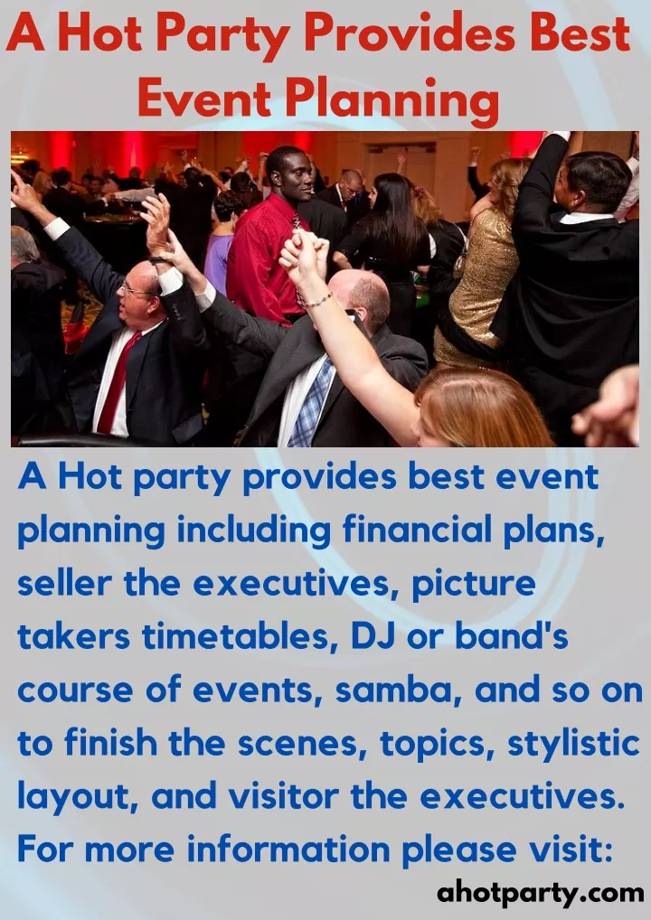a hot party provides best event planning