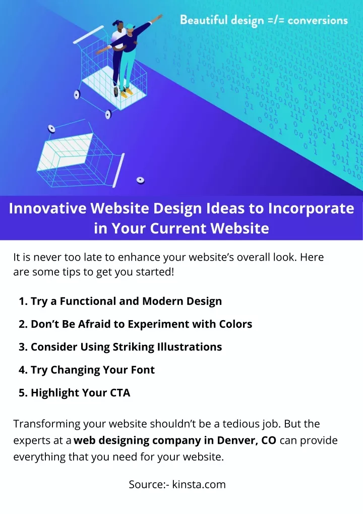 innovative website design ideas to incorporate