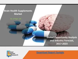 Brain Health Supplements Market Size, Global Trends, Business Profiles and Forecast to 2027
