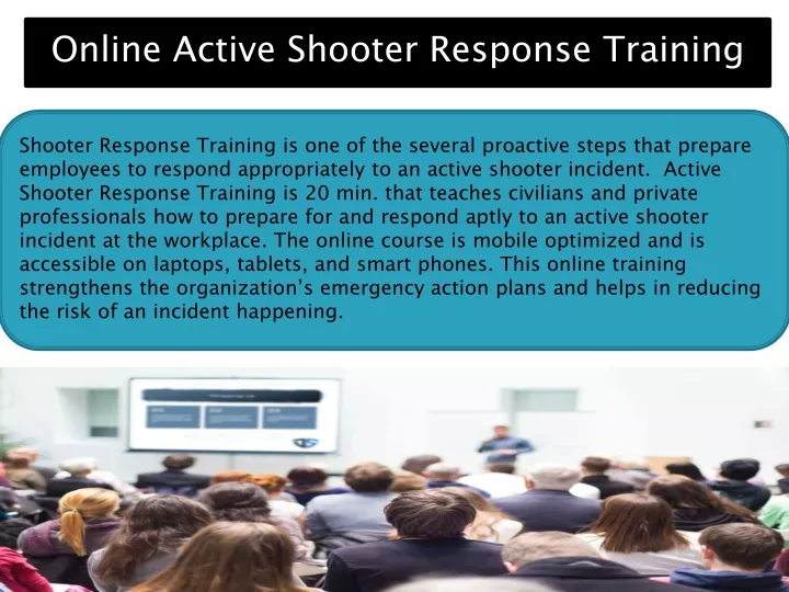 online active shooter response training