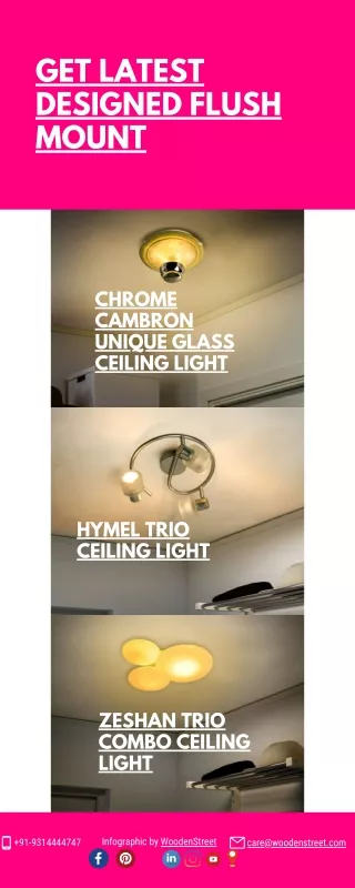 get latest designed flush mount