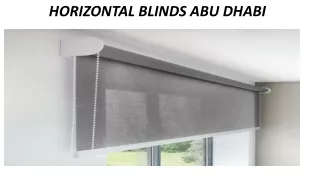 horizontal blinds abu dhabi