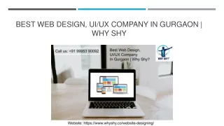 best web design ui ux company in gurgaon why shy