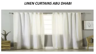 linen curtains abu dhabi