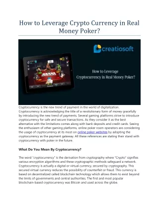 how to leverage crypto currency in real money