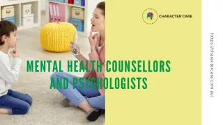 Mental Health Counsellors and Psychologists