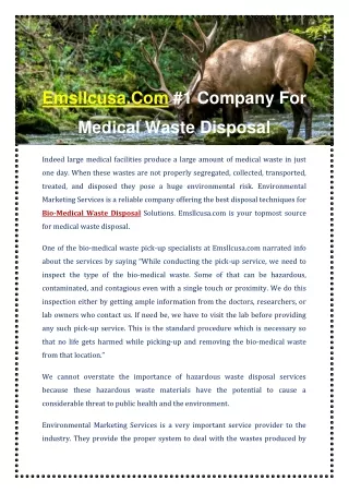 emsllcusa com 1 company for