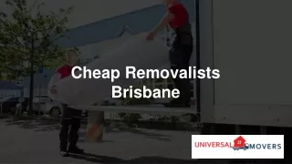 Cheap Removalists Brisbane