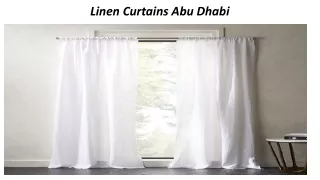 linen curtains abu dhabi
