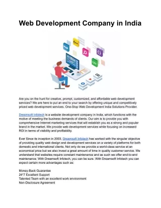 Web Development company in India