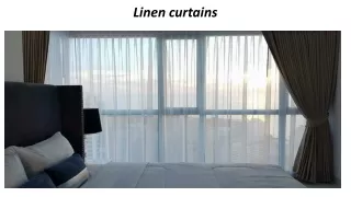 linen curtains
