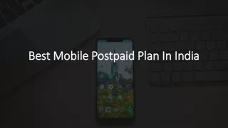 best mobile postpaid plan in india