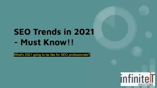 SEO Trends in 2021 - Must Know!!