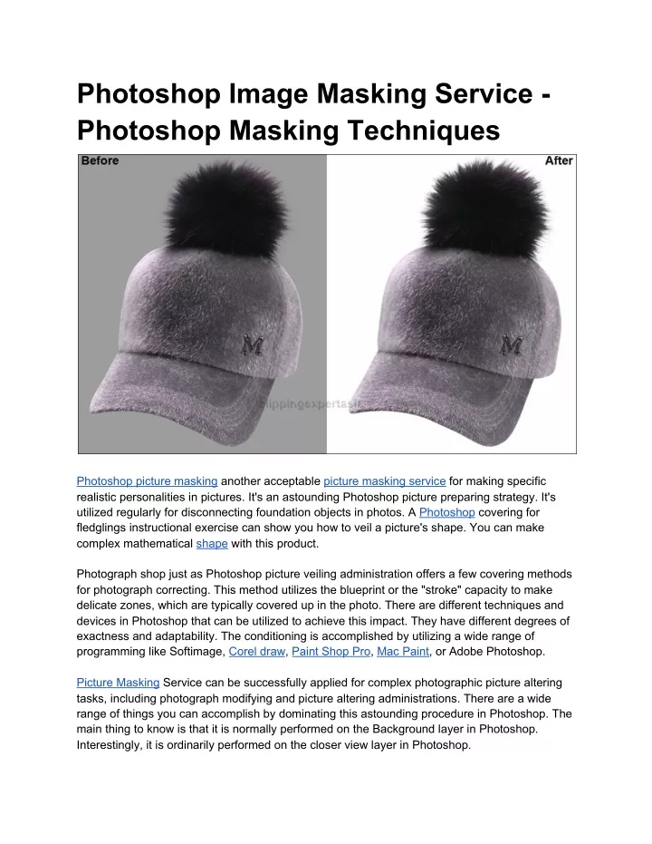 photoshop image masking service photoshop masking