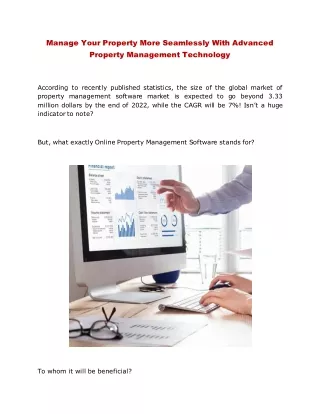 Manage Your Property More Seamlessly With Advanced Property Management Technology