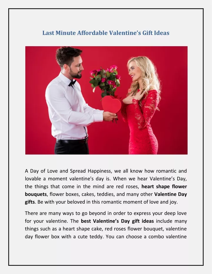 l ast minute affordable valentine s gift ideas