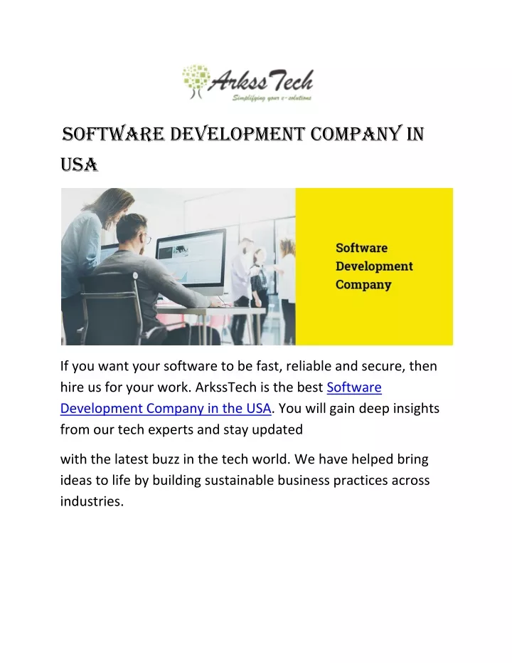 software development company in usa