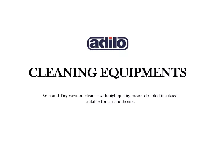 cleaning equipments