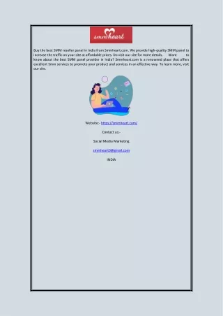 buy the best smm reseller panel in india from