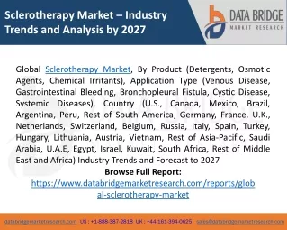 sclerotherapy market industry trends and analysis