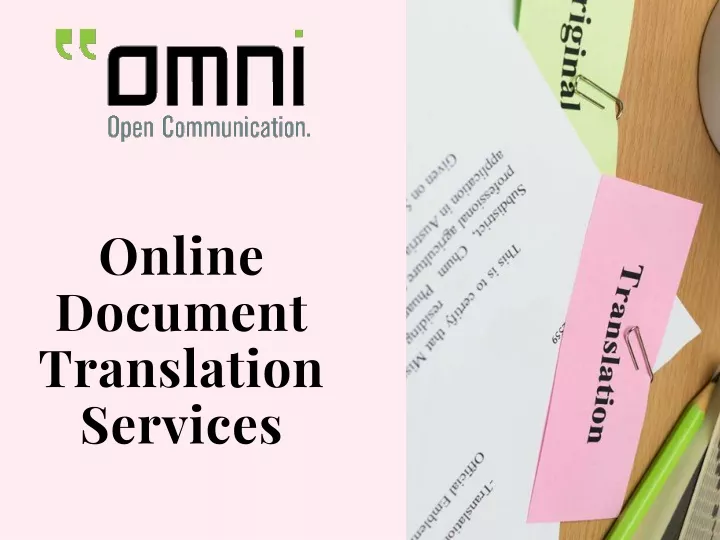 online document translation services