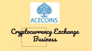 Cryptocurrency Exchange Business