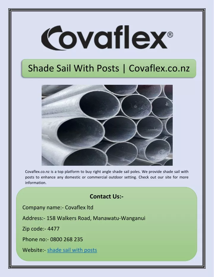shade sail with posts covaflex co nz
