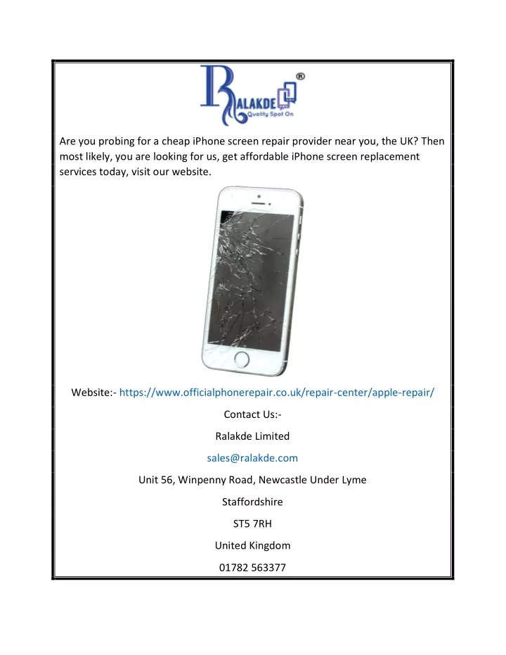 are you probing for a cheap iphone screen repair