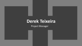 Derek Teixeira - Highly Skilled in Developing Cross-functional Teams