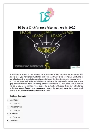 10 best clickfunnels alternatives in 2020