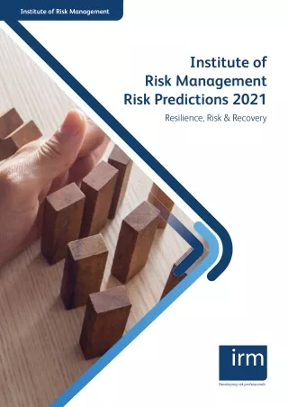 Risk Predictions 2021 by IRM India