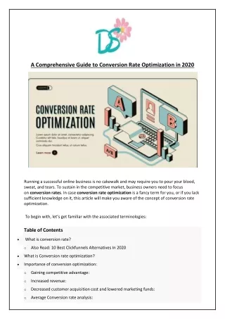 a comprehensive guide to conversion rate
