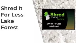Industrial Paper Shredder Services