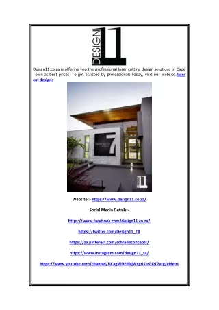 design11 co za is offering you the professional