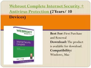 webroot complete internet security antivirus