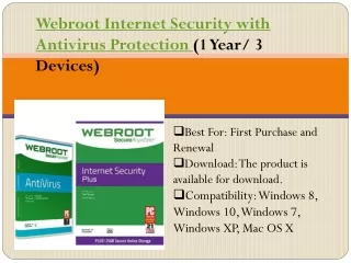 webroot internet security with antivirus