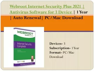 webroot internet security plus 2021 antivirus