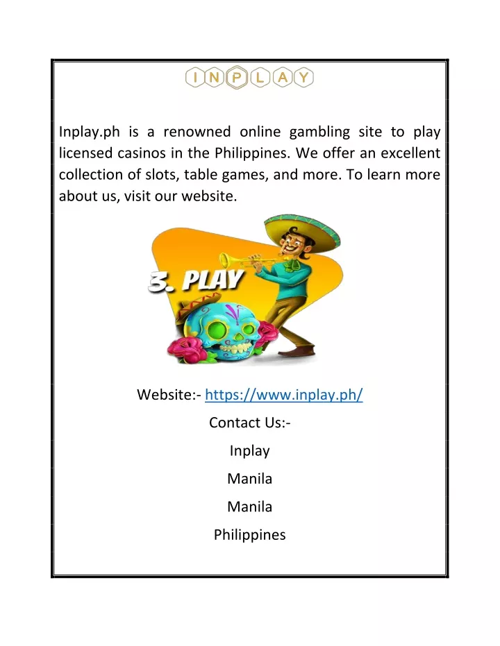 inplay ph is a renowned online gambling site