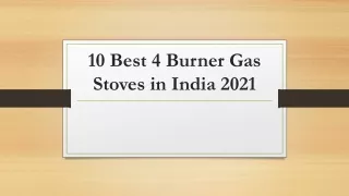 10 best 4 burner gas stoves in india 2021