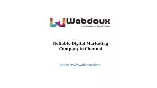 Reliable Digital Marketing Company in Chennai