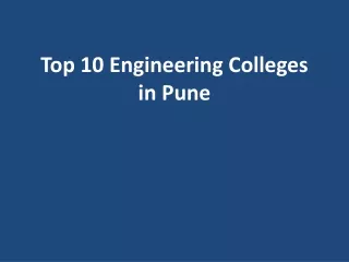 top 10 engineering colleges in pune