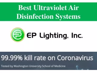 Best Ultraviolet Air Disinfection Systems