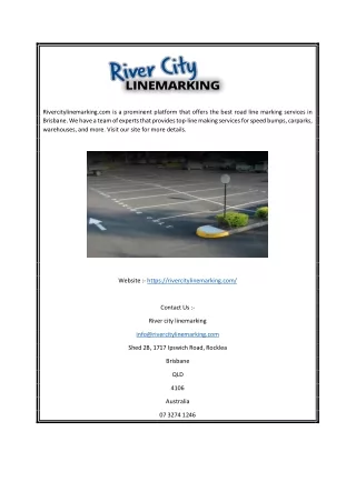 rivercitylinemarking com is a prominent platform