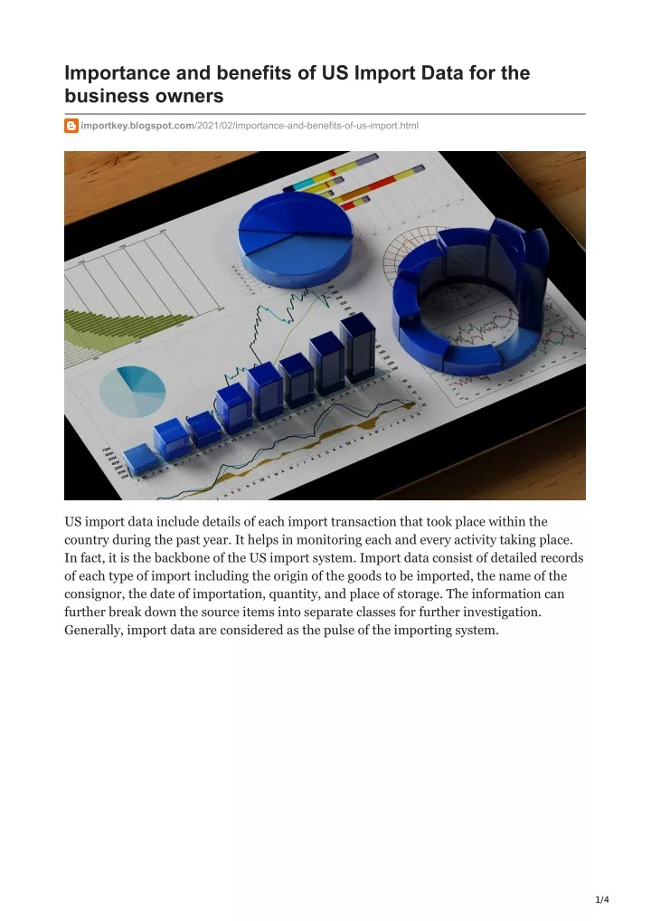 importance and benefits of us import data